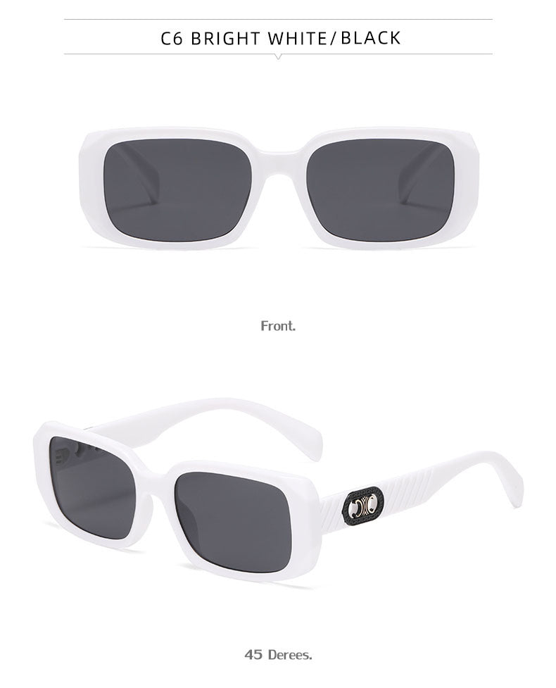 2025New European and American Fashion Small Frame Sunglasses for Women Trendy Outdoor Sun Protection Sunglasses for Women sunglasses