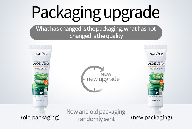 Aloe Vera Hand Cream30g SADOER Moisturizing and Hydrating Hand Care Cross-Border Foreign Trade Wholesale