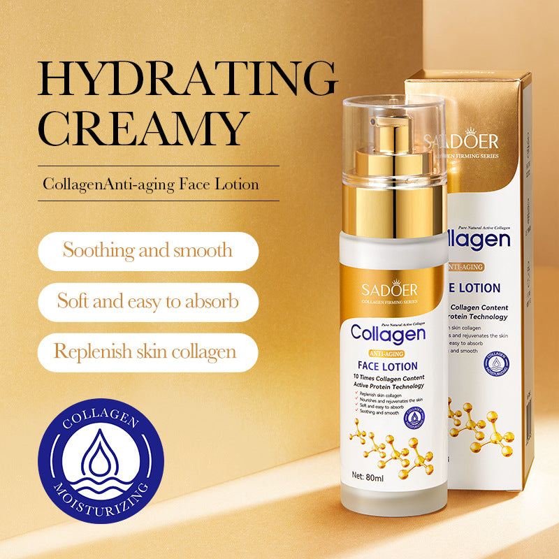 Full English Collagen Lotion80mlSADOER Hydrating, moisturizing, refreshing essence lotion for  foreign trade wholesale
