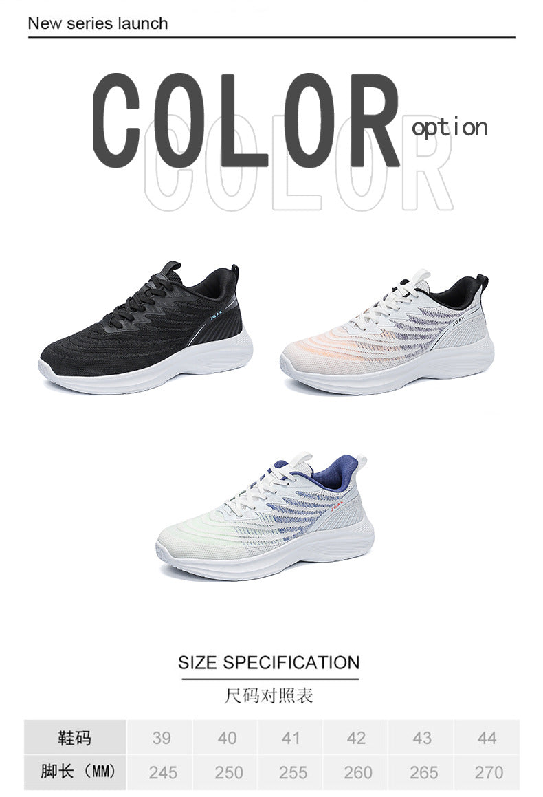 2025Foreign Trade New Fashion Sports Casual Shoes Breathable Mesh Men's Shoes Lightweight Non-Slip Wear-Resistant Running Shoes