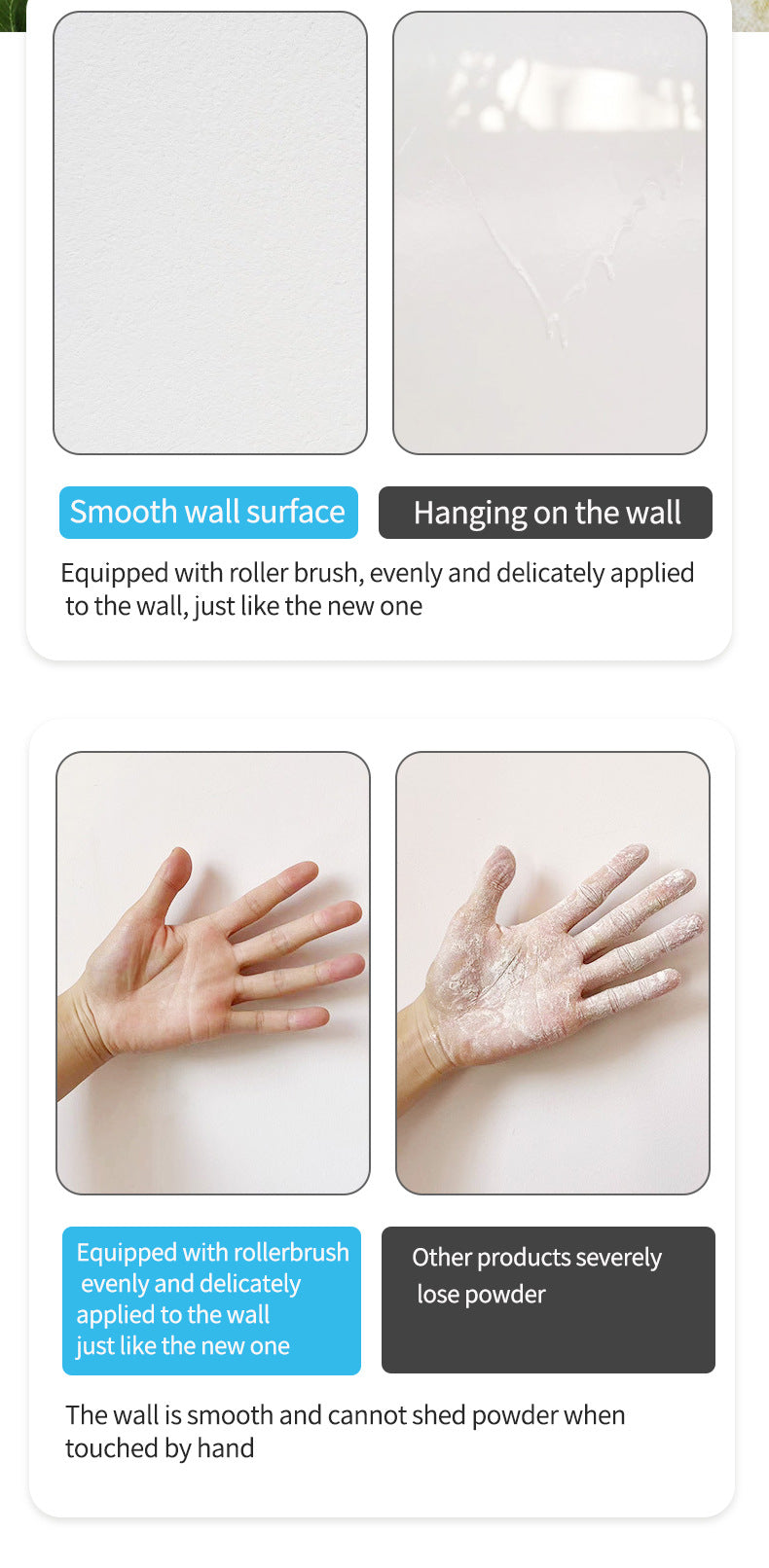 Wall Small Roller Brush Paint Cocoa Roller Dirty Graffiti Renovation Color Change Latex Paint Portable Water-Based Interior Wall Paint