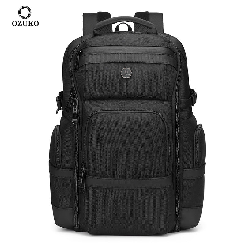 Business Backpack Men's Large Capacity Waterproof Computer Bag Multifunctional commuter backpack with a simple and sophisticated feel