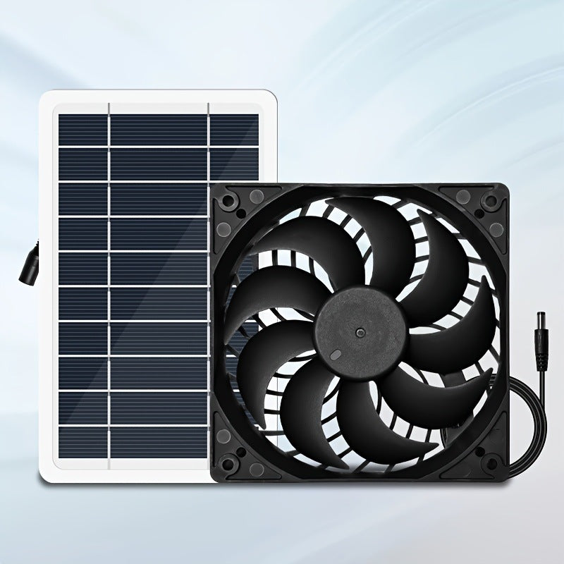 Direct Sales Solar Panel Exhaust Fan Portable Energy-Saving Solar Exhaust Fan Chicken House Deodorization Exhaust Ventilation