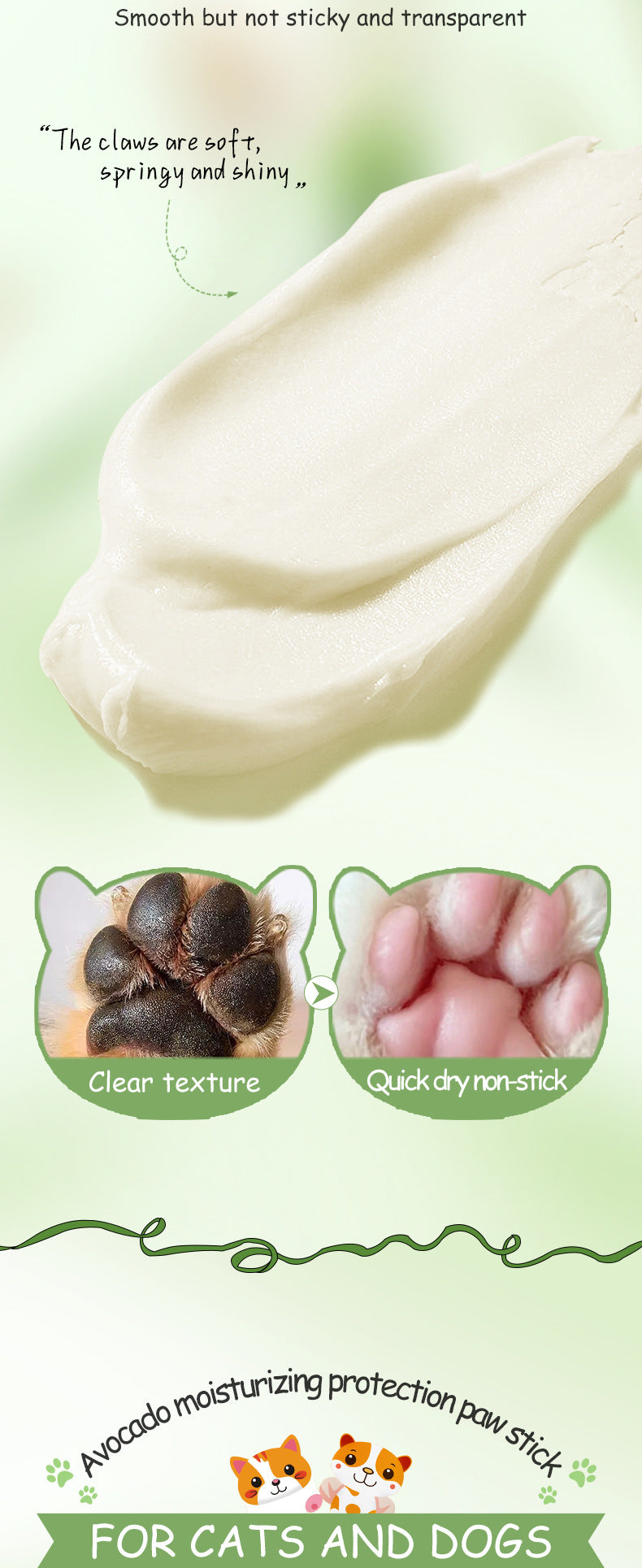 Cross-border Pet Paw Care Stick4.5g Avocado Moisturizing and Nourishing Kitten and Puppy Paws Export Manufacturer Wholesale