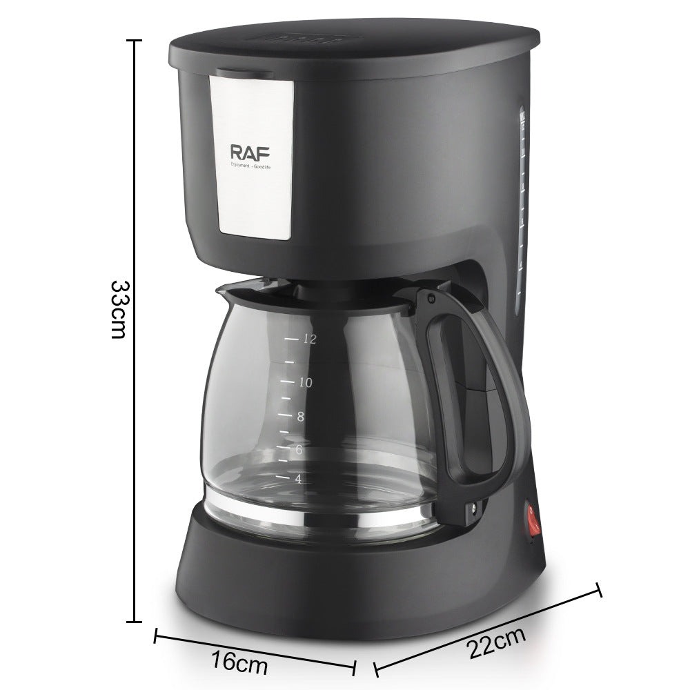 RAF European Standard Drip Coffee Maker Household Automatic Integrated Small Coffee Machine Office Bedroom Moka Pot