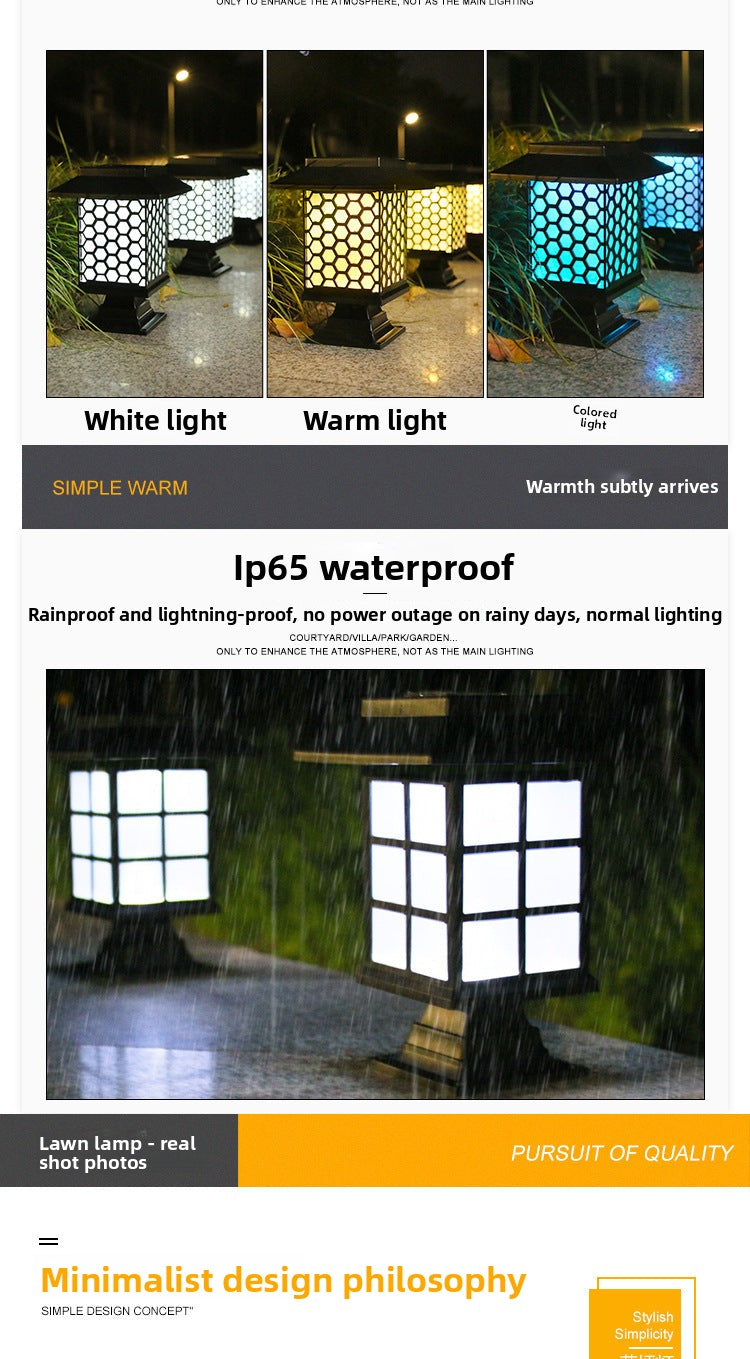 New Solar Lawn Light Garden Light Outdoor Waterproof Garden Villa Ground Light Landscape Decoration Dual-use Street Light