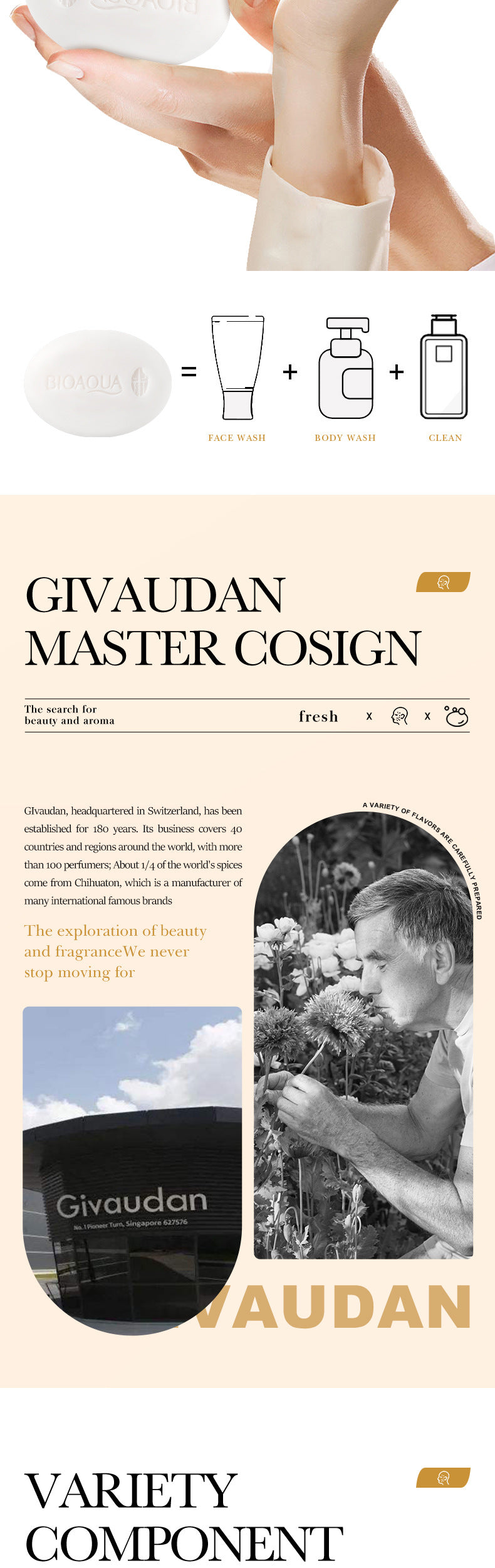 Full English Rice Skincare Set BIOAOUA Rice Puree Series Six-Piece Set Box  Wholesale