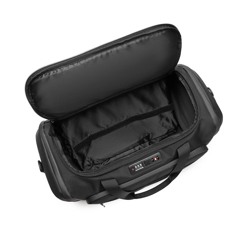 OZUKO Travel Bag Fitness Handbag Large Capacity Dry Wet Separation Can Be Inserted Into The Trolley Short Distance Business Trip Sports Men's Bag