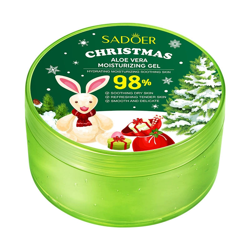 Christmas Red Pomegranate Moisturizing Gel SADOER Moisturizing Aloe Vera Gel Cream Cross-Border Foreign Trade Wholesale