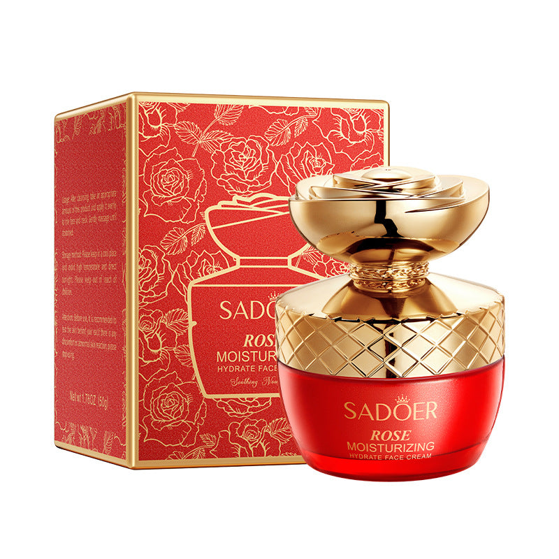 Rose Moisturizing and Skin Rejuvenating Cream SADOER Plant Moisturizing and Hydrating Face Cream Cross-Border Wholesale