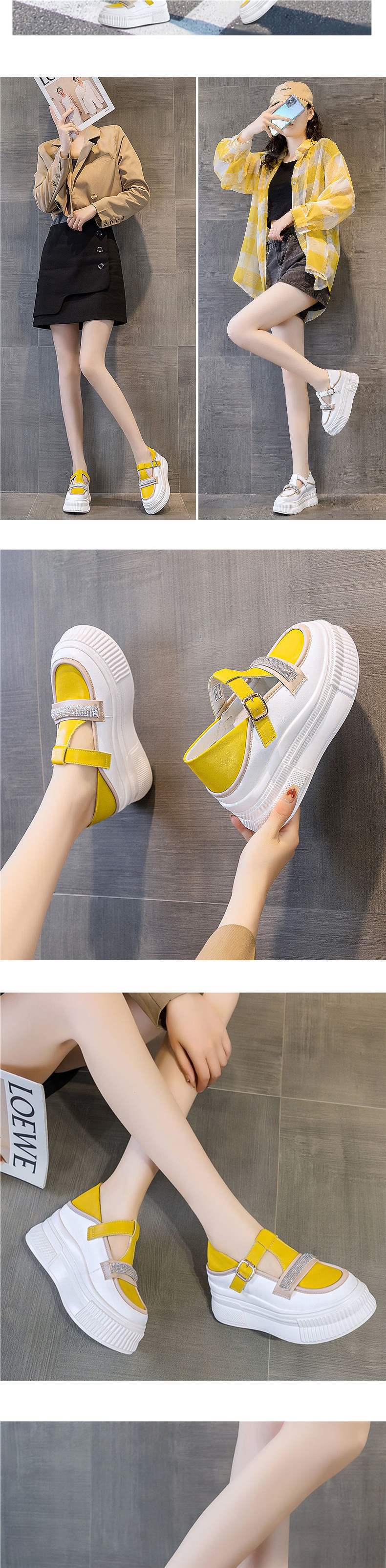 Women's Platform Sandals2025New Spring and Autumn Fairy Style Rhinestone Versatile Roman Shoes Platform Wedge Strap Sandals