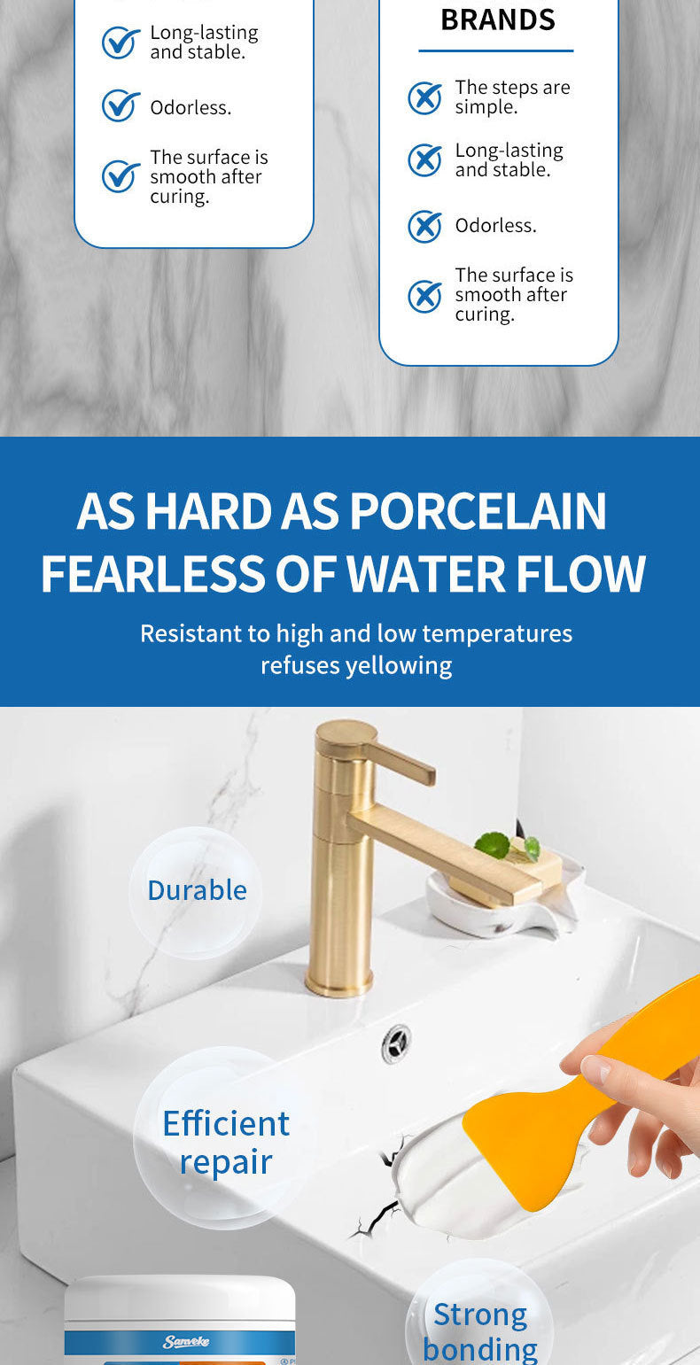 Manufacturer Tile Repair Agent Special Glue for Washbasin Bathtub Marble Ceramic Toilet Stone Repair Paste
