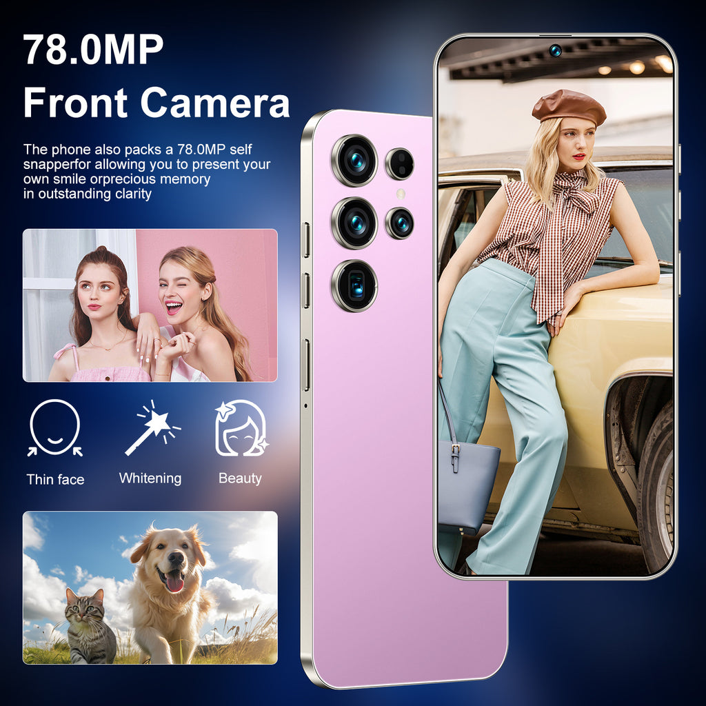 European Bestseller S24 Ultra Smartphone4+128G Large Screen Android Phone Source Factory