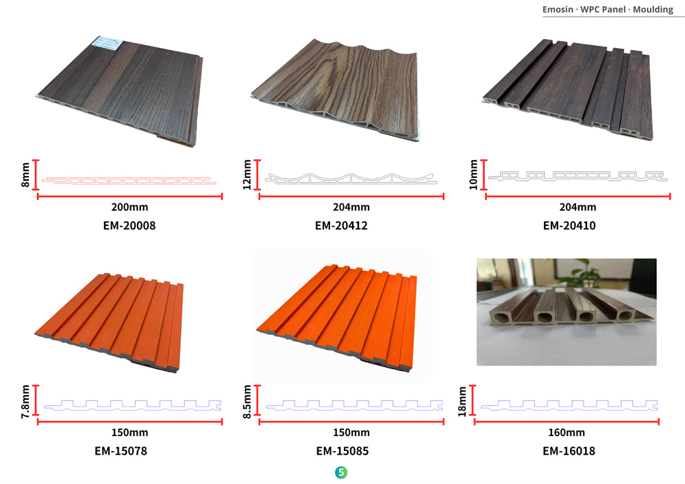 Home Decoration Tv Background Fluted De Wpc Tv Wall Panel