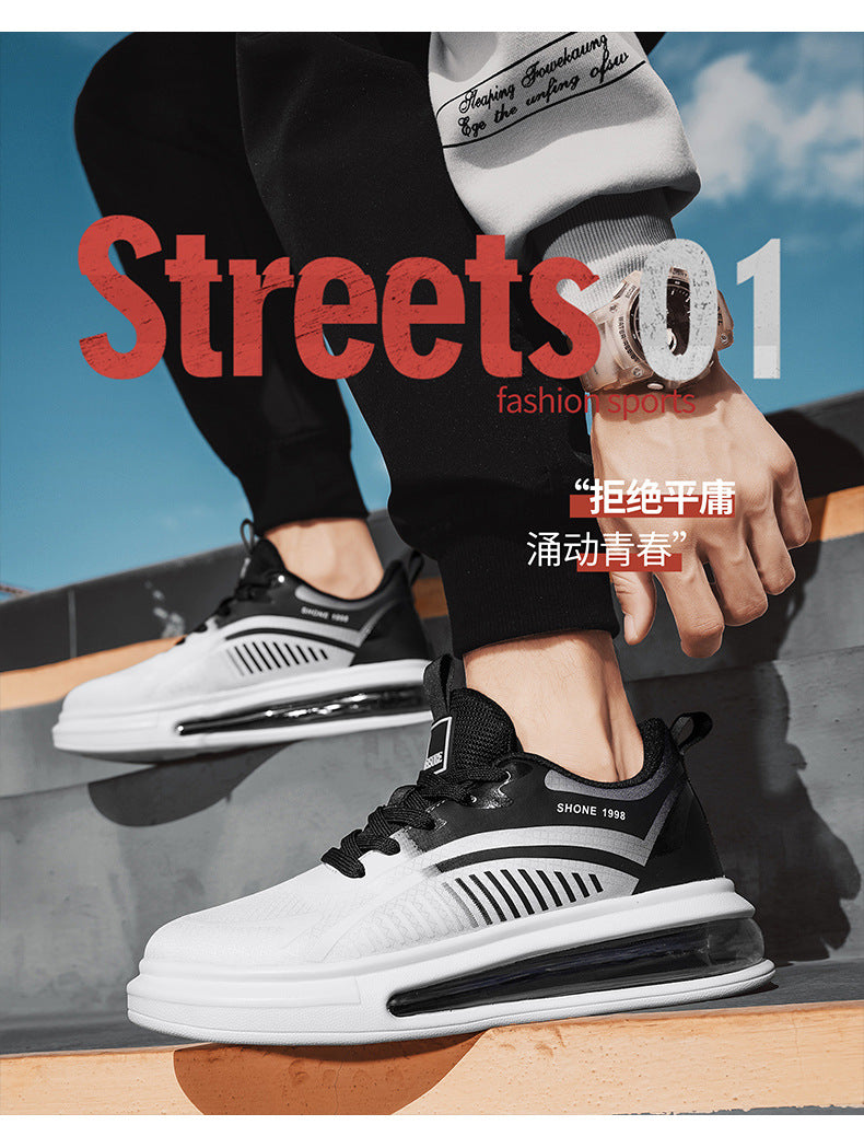 plus Size2025Spring New Comfortable Sports Shoes Casual Running Shoes Cushioned Lightweight Breathable Shock Absorption Trendy Shoes