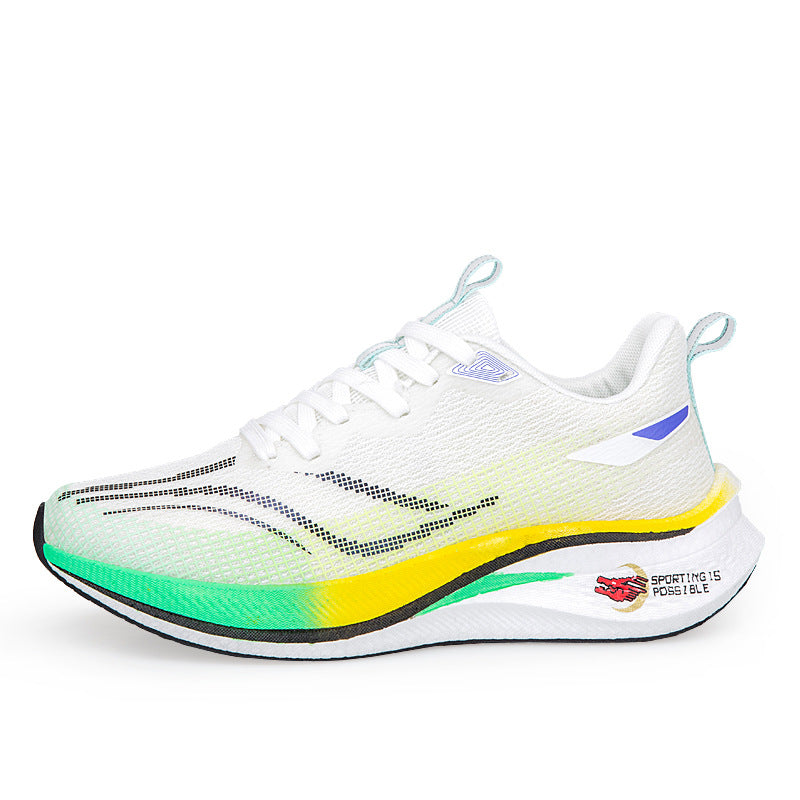 Red Rabbit7pro Breathable Mesh Popcorn Carbon Plate Running Shoes Men and Women Students Sports Sneakers Casual Jogging Shoes