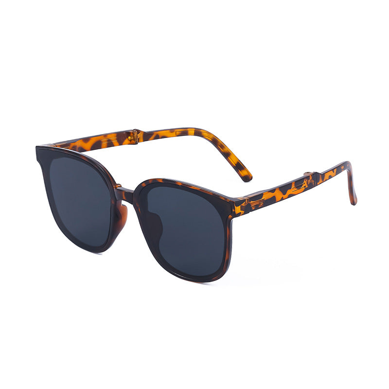 New Fashion Foldable Sunglasses for Women UV Protection Polarized Sunglasses Trendy Portable Full Frame Sun Glasses