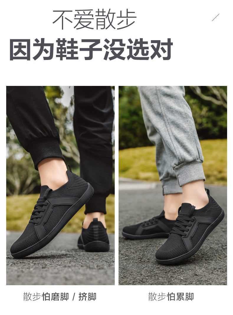 Wide Toe Large Size Lightweight Casual Shoes Hiking Fitness Cycling Running Shoes Soft Sole Breathable Sports Shoes