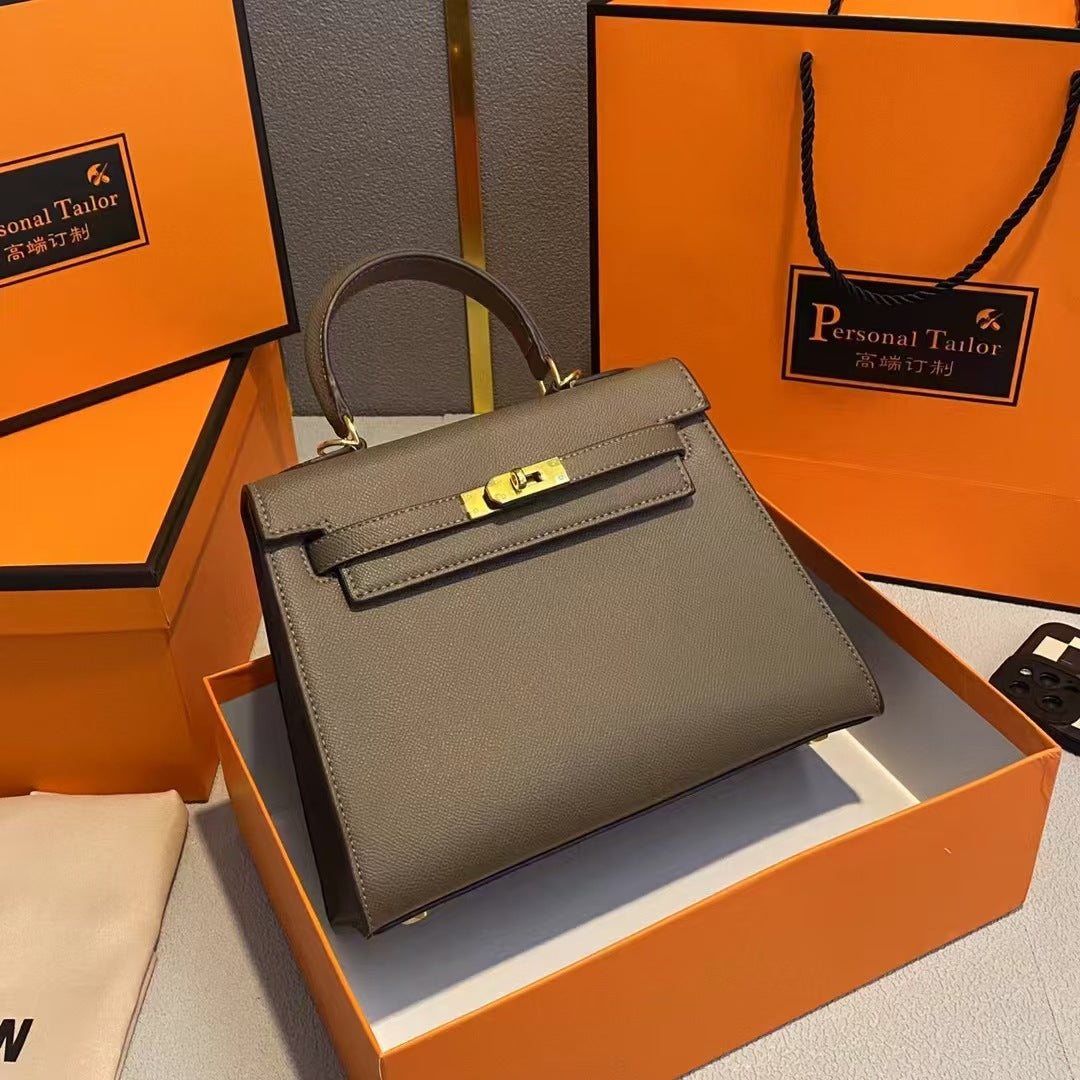 Hot Sale New Fashion Handbag for Women Platinum Kelly Bag Women's Shoulder Crossbody Bag Versatile Trendy Handbag