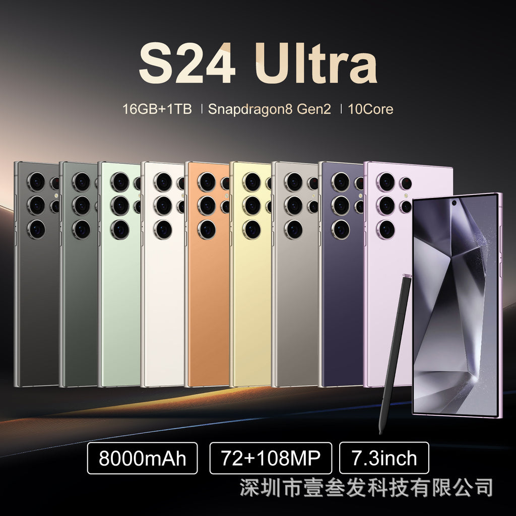 S24 Ultra Popular4+64G 6.8Inch Full HD Screen5G All-in-One New Smartphone