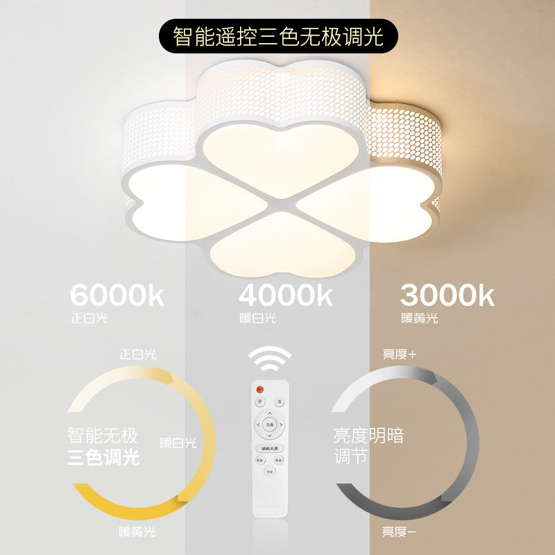 New Bedroom Lamp Simple Fashion Children's Room Lighting Warm Romantic Living Room Decor Creative LED Ceiling Lamp