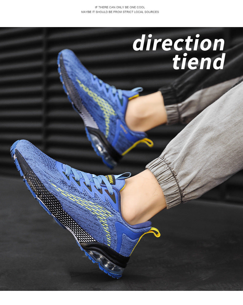New Fashion Jelly Sole Men's Shoes Flyknit Breathable Casual Shoes Student Running Sports Shoes Export Men's Shoes