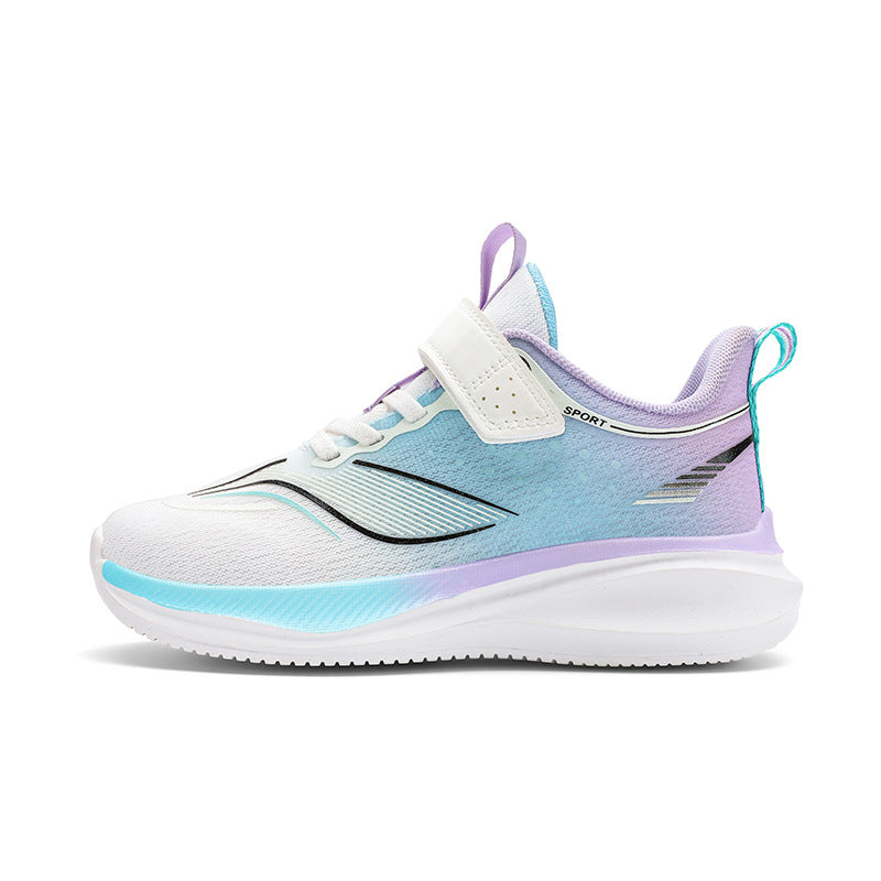 Children's Ultra-light Shock-absorbing Anti-slip Running Shoes Spring and Summer Medium and Large Children's Mesh Breathable Sports Shoes Children's Shoes Breathable Shock-absorbing