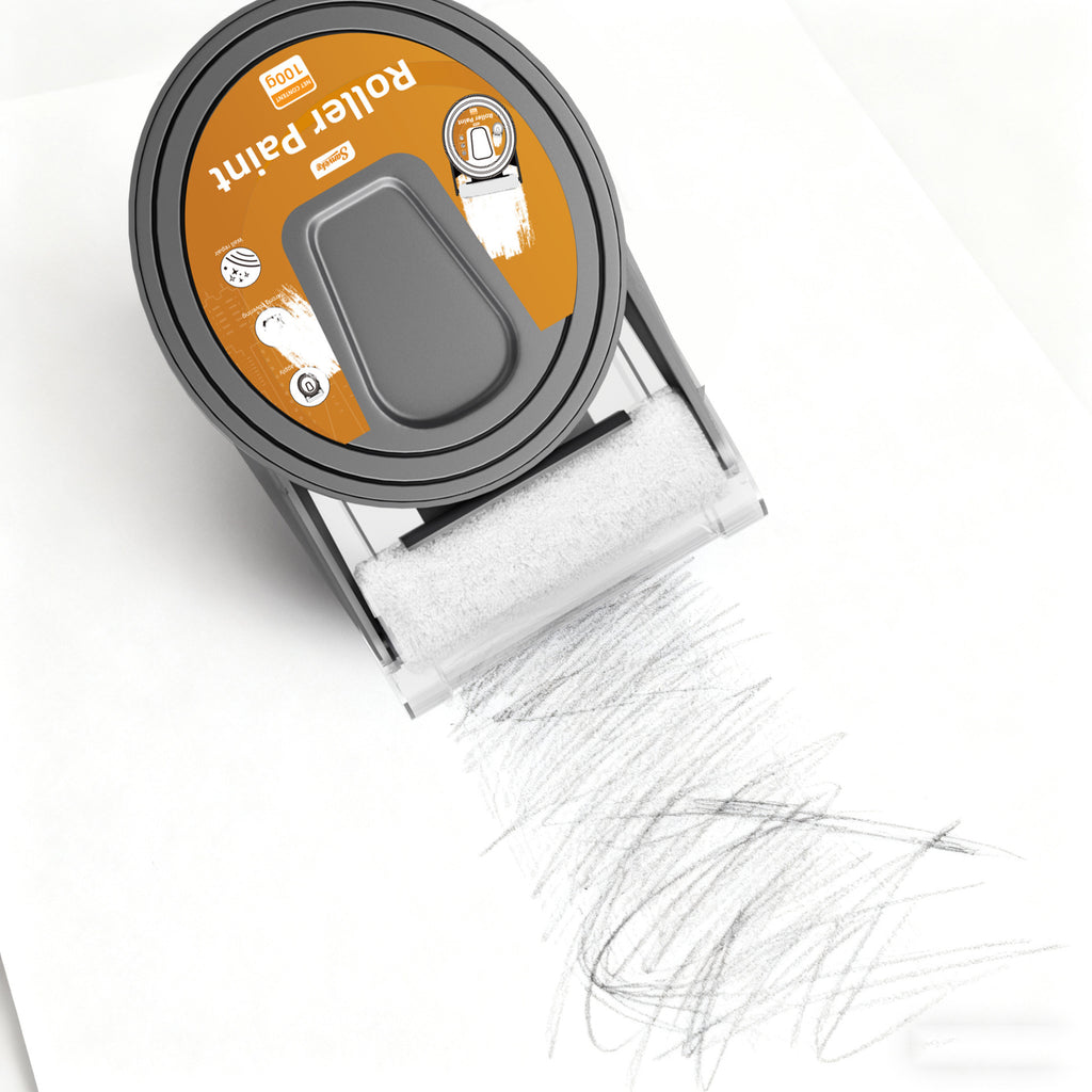 Small Roller Water-Based Latex Paint Wall Renovation Stain Removal Small Roller Brush White Latex Paint Graffiti Cover