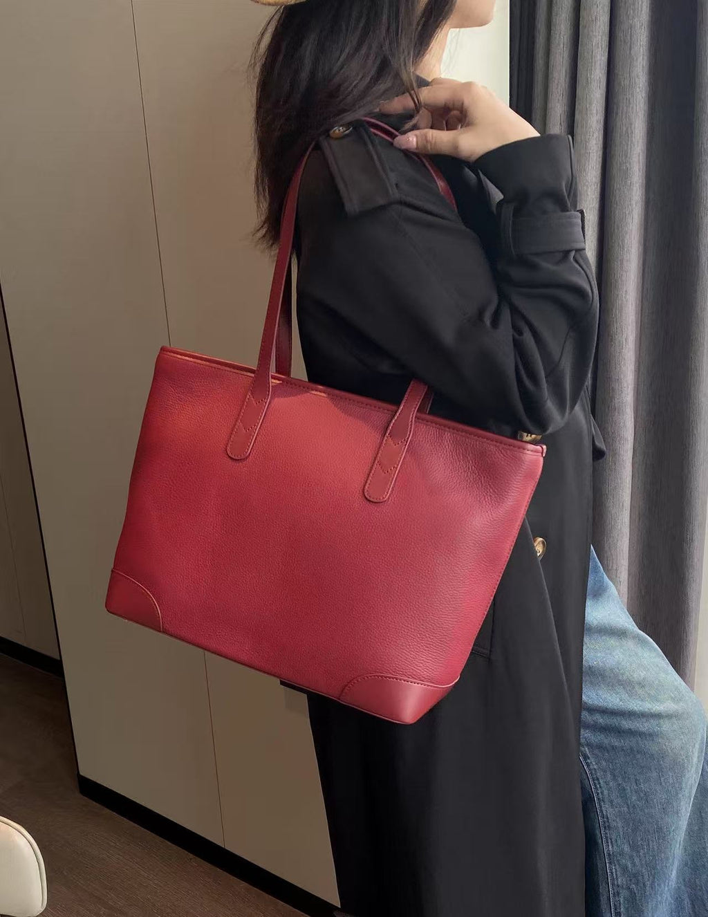 Large Capacity Women's Tote Bag New Fashion Single Shoulder Bag Mommy Bag Light Luxury Versatile Commuter Handbag