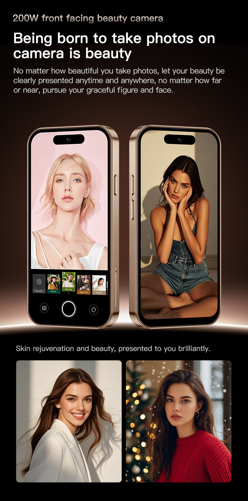 M16 PRO Hot Sale Smart Mini Phone4.0Inch Screen Dual SIM Ultra-Thin Quad-Core Backup Phone Foreign Language
