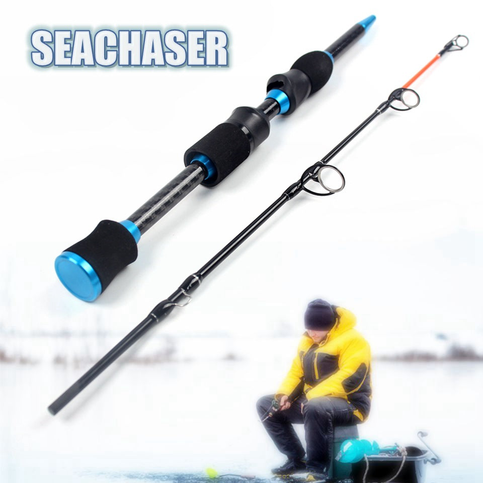Four-Section Portable Ultra-Hard Ice Fishing Rod Insert Section Winter Fishing Rod Eastern European Strong Waist Fishing Rod