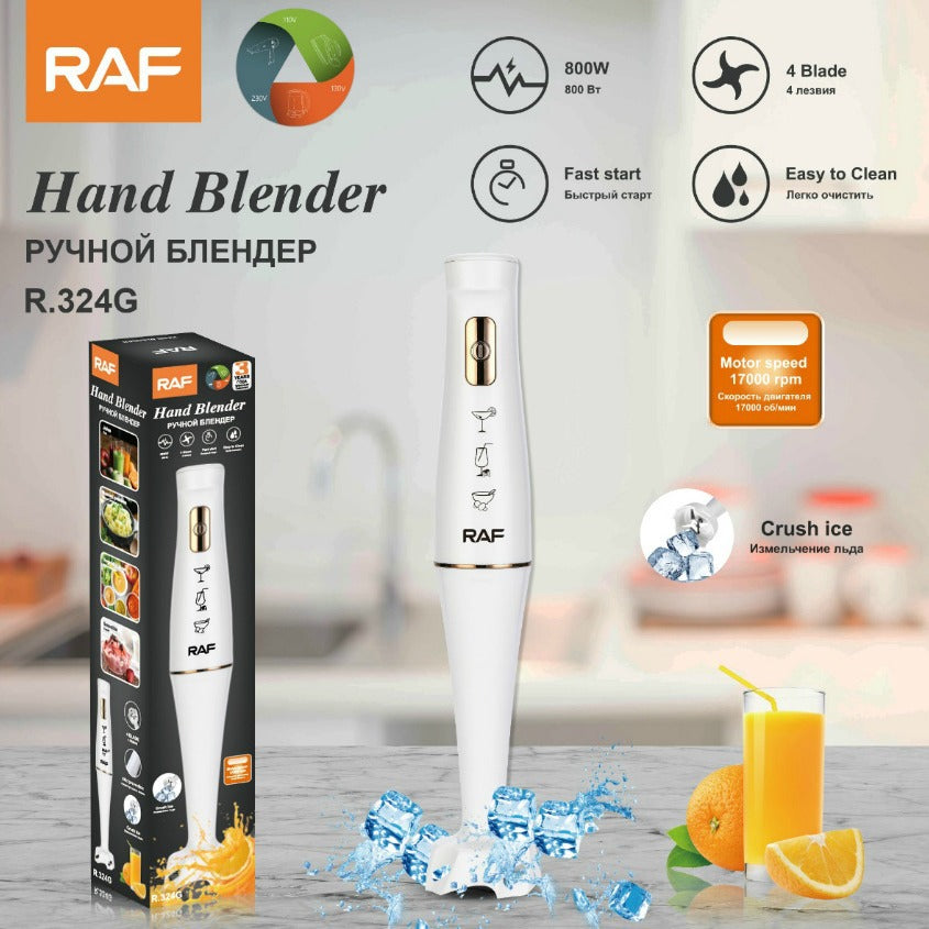 RAF EU Standard Portable Handheld Electric Stainless Steel Cooking Stick Household Food Mixer Blender324
