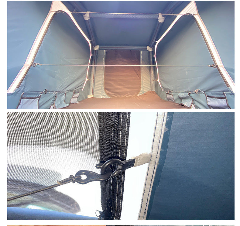 Self-Driving Tour Car Tent Outdoor Camping Black Mountaineering Windproof Waterproof Portable Inflatable Rooftop Off-Road