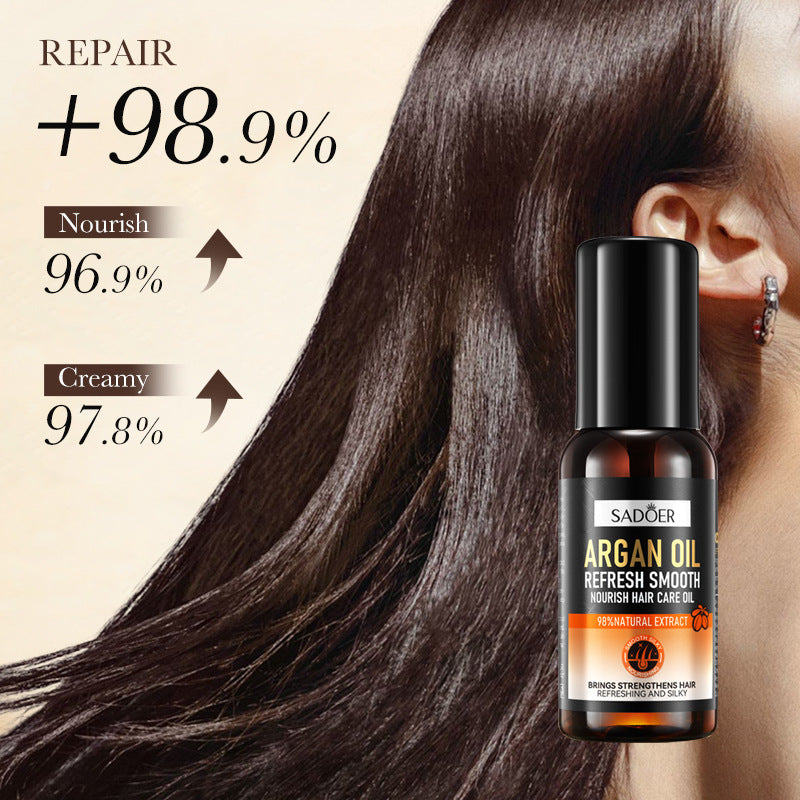 Argan Oil Hair Care Essential Oil60mlSADOER Refreshing Nourishing Smooth Hair Conditioner Cross-Border Wholesale
