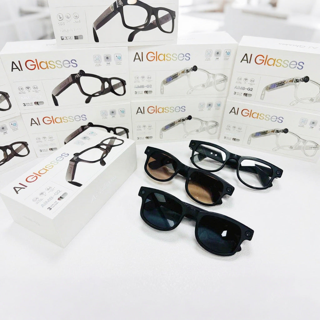 AIMB-G2Smart Glasses800100 Megapixel Camera Ai Translation Character Recognition1200P Anti-Shake Video Recording