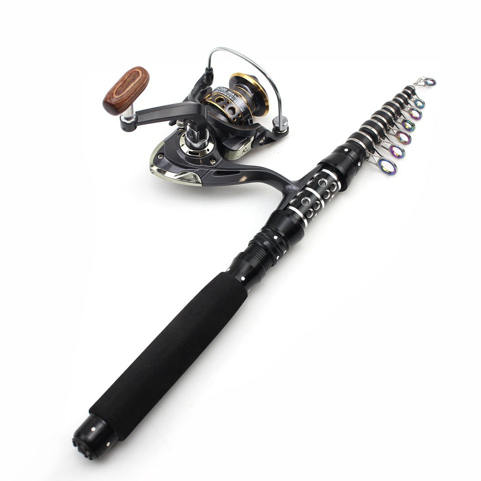 Ultra-short Portable European Carp Fishing Set Fishing Gear Combination European and American Popular Fishing Rod Can Be Used FBA