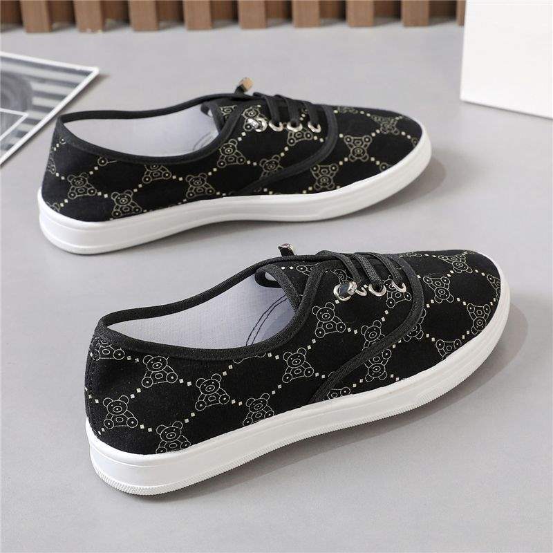 2025Spring and Autumn New Women's Canvas Shoes Versatile Old North Casual Sneakers Student Sports Shoes for Women