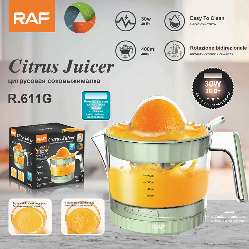 RAF EU Plug Electric Fresh Orange Juicer1L Household automatic juicer lemon orange juicer small portable