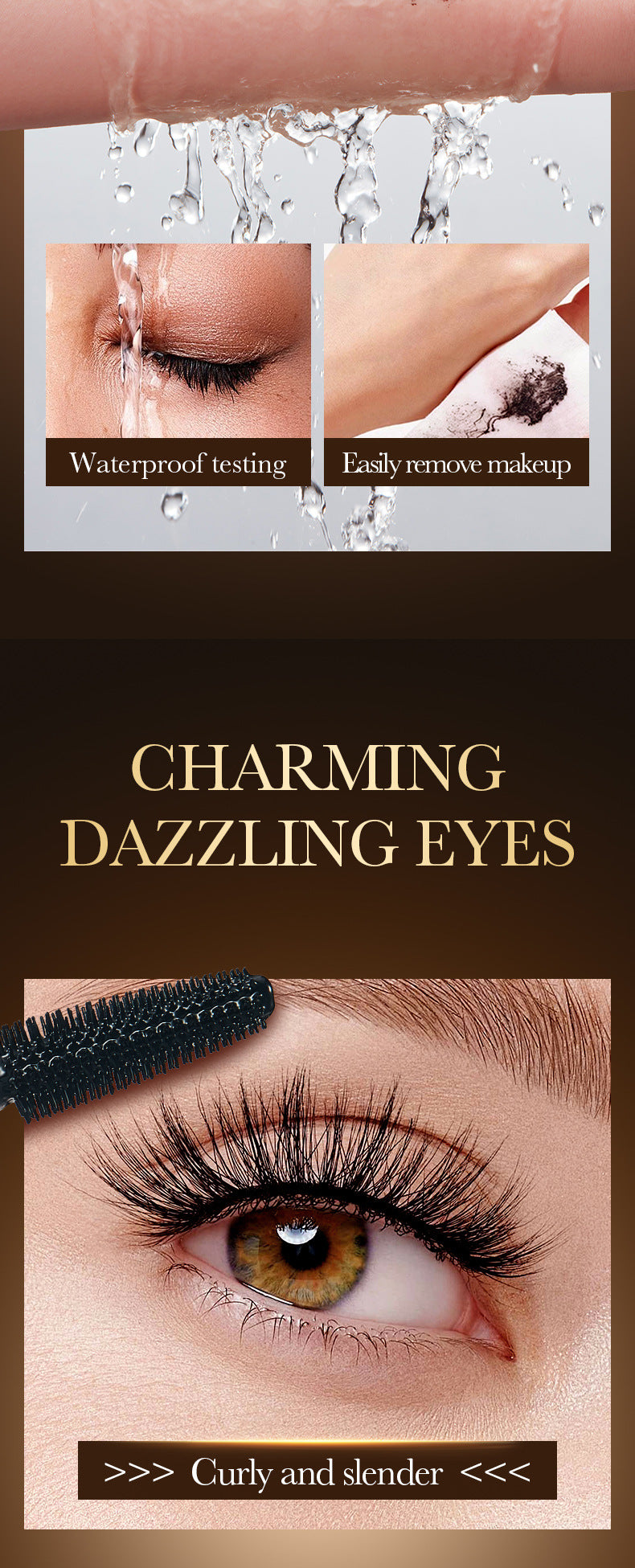 Makeup12g SADOER4D Curling Eyelashes Thick and Long Styling Mascara Cross-Border Foreign Trade Wholesale