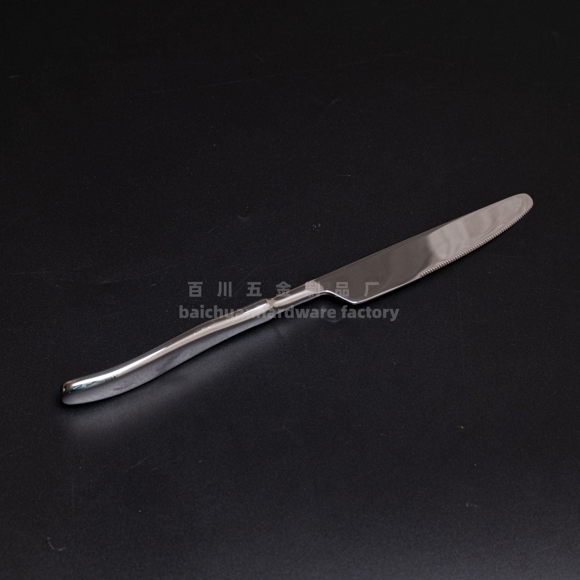 304Stainless Steel Spoon with Thickened Handle, Simple Household Knife, Fork, Spoon, Western Restaurant Supplies, Cutlery Set Wholesale