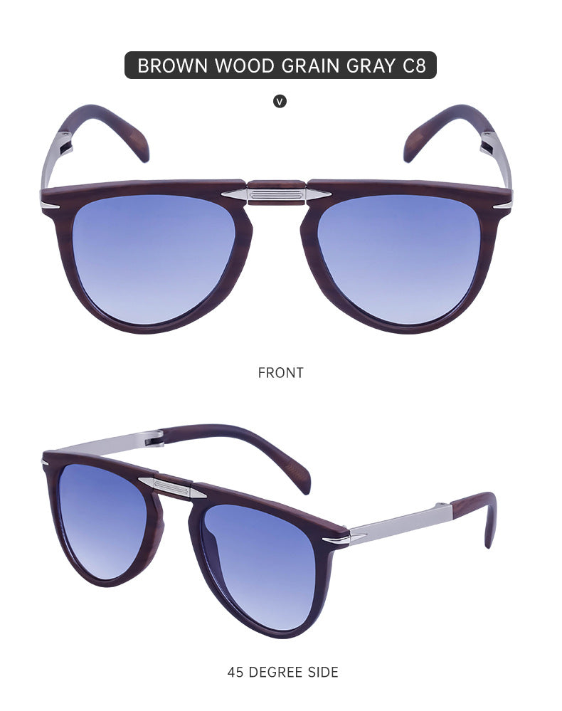 Vintage Polarized Folding Glasses Trendy Fashion Sunglasses Men's Aviator Glasses Wholesale Fishing Sunglasses shades