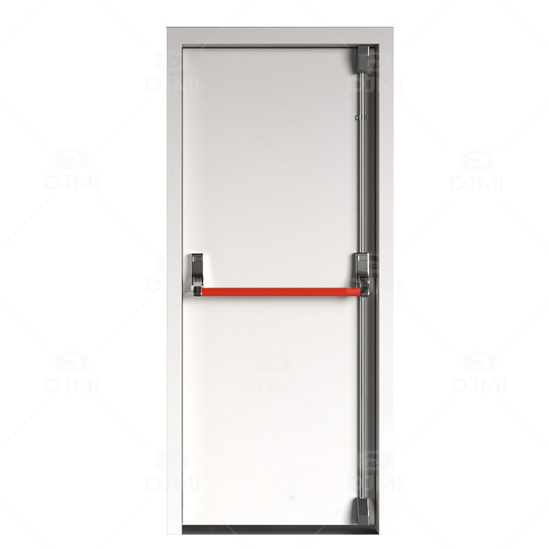 Cheap Price Fire Rated   With Stainless Steel Handle Single Leaf Security Fireproof Metal Door Certified Exit Gate Steel Door