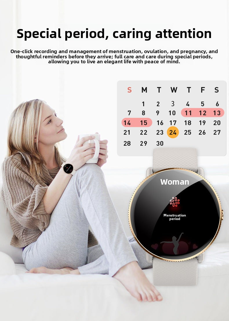 S61Smart Watch1.43inch Bluetooth call heart rate pedometer sleep monitor IP68Deep Waterproof Sports