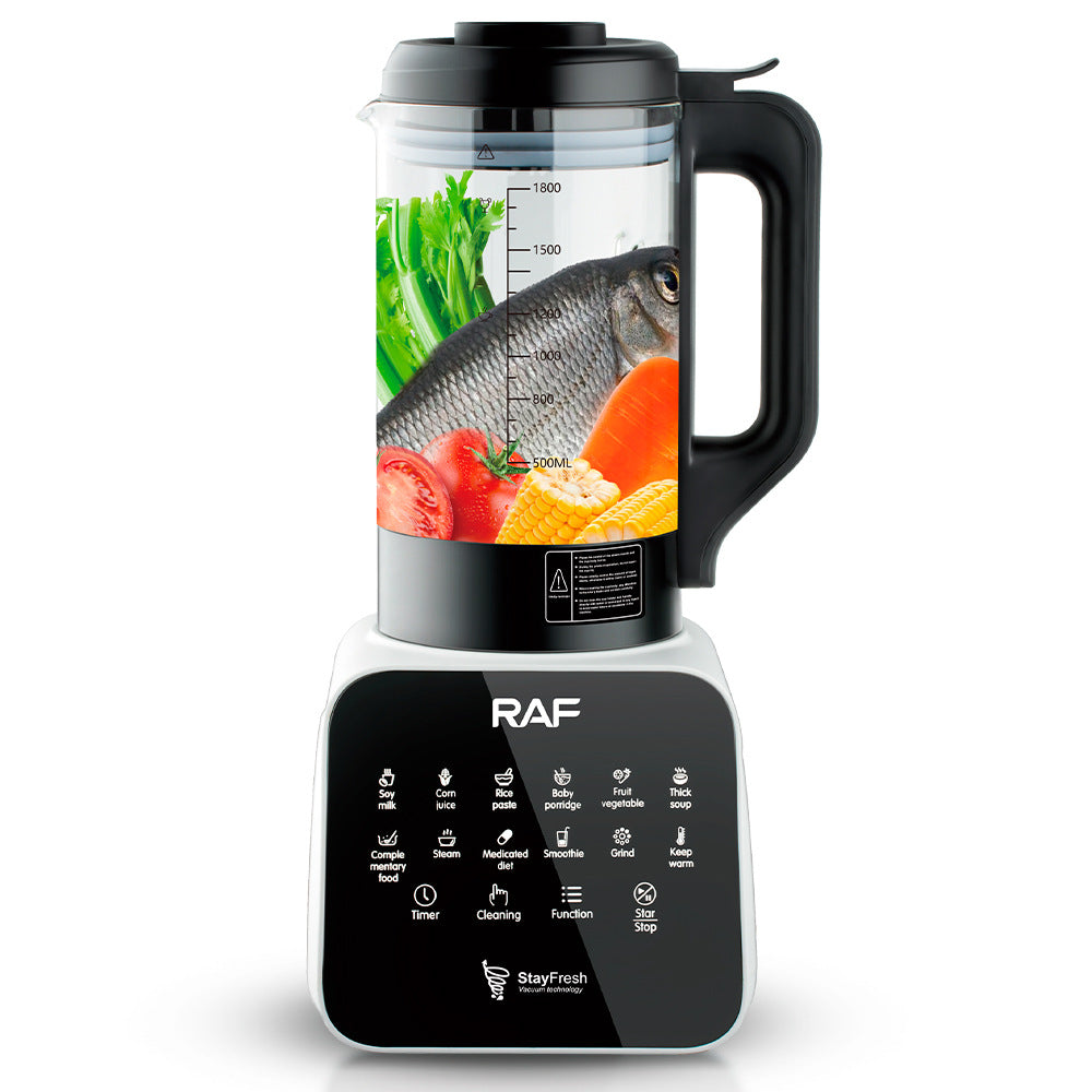RAF European Standard Multifunctional Juicer Household Fully Automatic Fruit and Vegetable Juicer Blender Glass Cup1.8L
