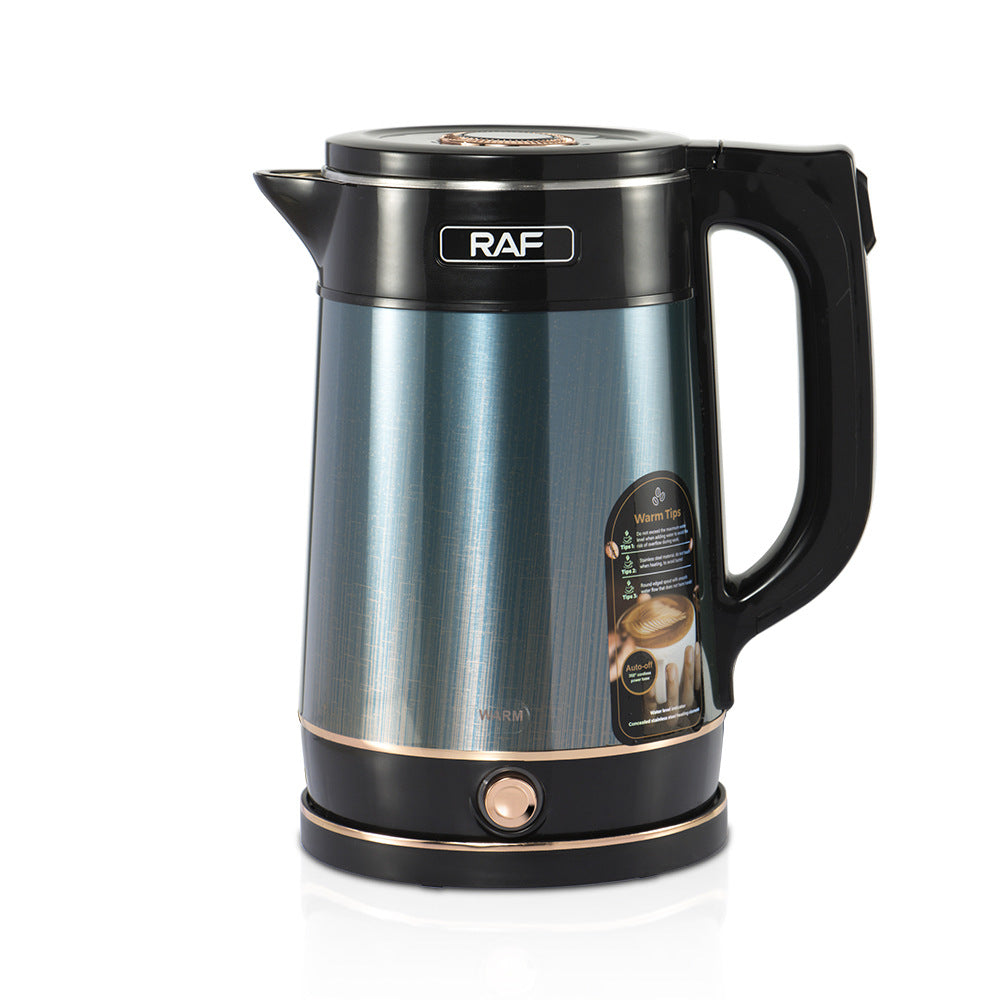 RAF European Standard High-Power Stainless Steel Anti-Dry-Burn Electric Kettle Fast Heating Long-lasting Insulation304Seamless Kettle2.5L