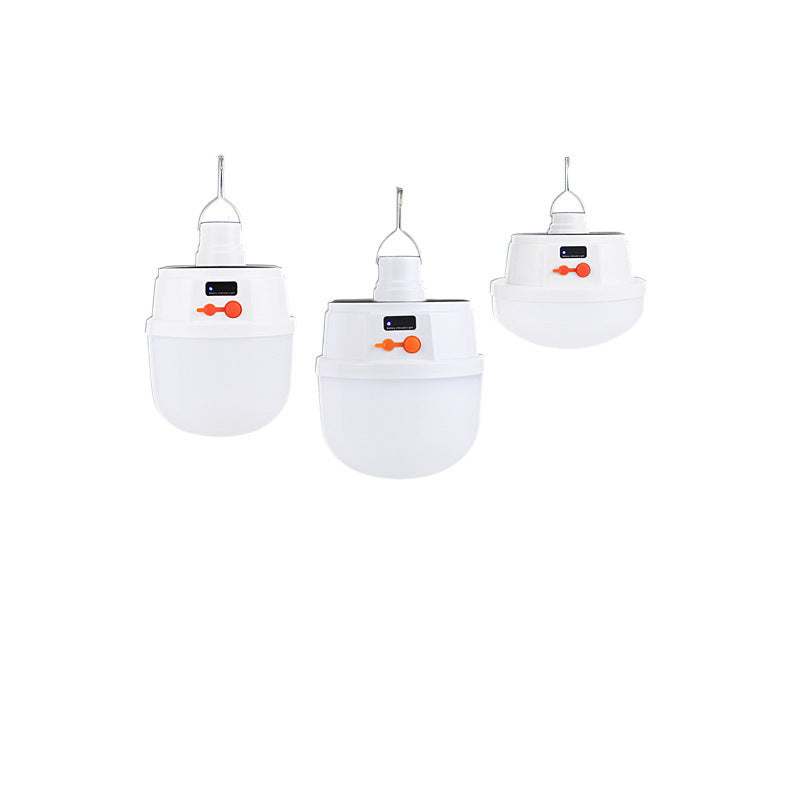 Solar Lamp LED Foldable Bulb Light Home Power Outage Emergency Light Tent Light Camping Light Night Market Stall Light