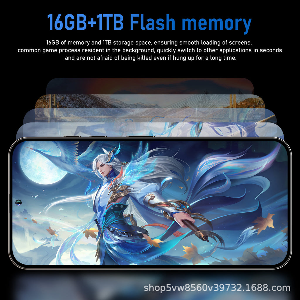 Hot-Selling Mobile Phone i15 ProMAX Large Screen16+1T Source Intelligent In-stock Manufacturer