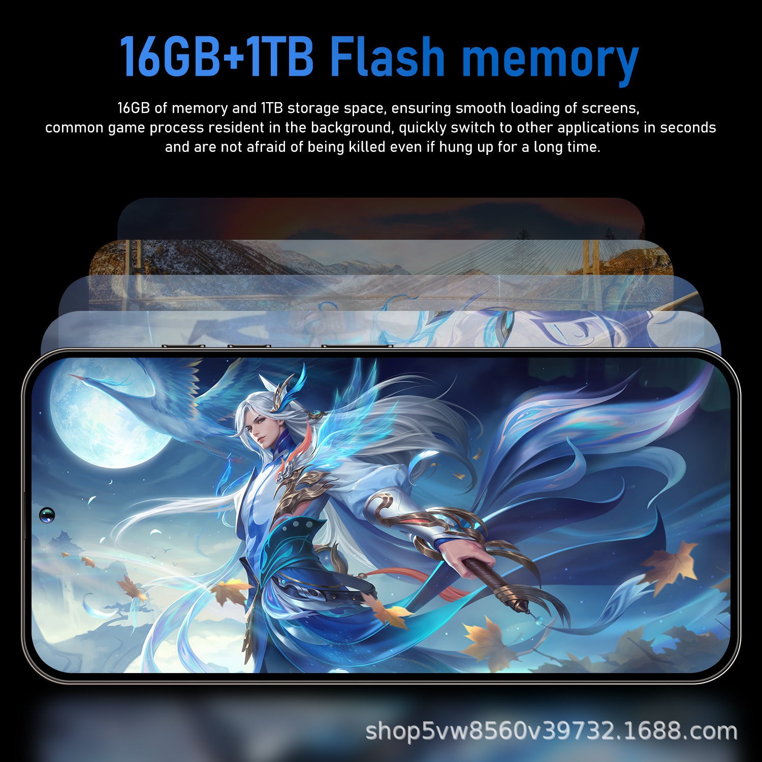 Hot-Selling Mobile Phone i15 ProMAX Large Screen16+1T Source Intelligent In-stock Manufacturer