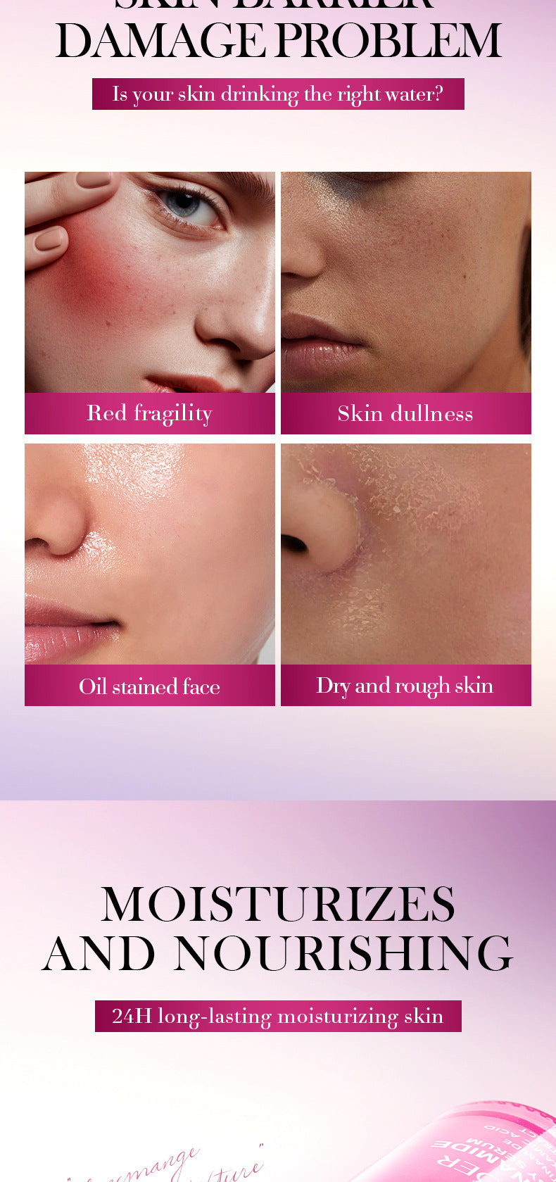 Niacinamide Radiance Serum SADOER Hydrating Moisturizing Essence Liquid Cross-Border Wholesale