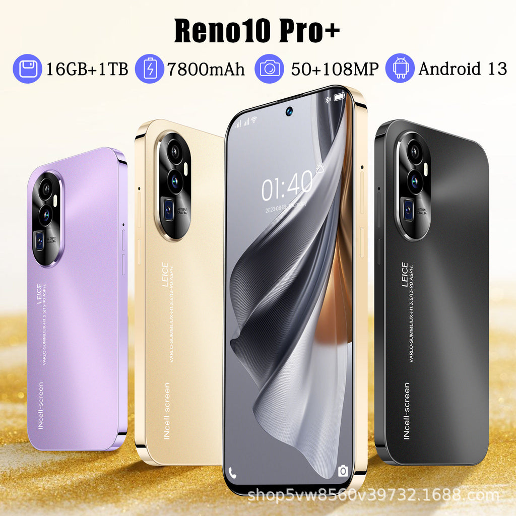 New Hot-Selling Item Reno10 Pro Android Intelligence5G Mobile Phone16+1TB Source Factory Direct Sales